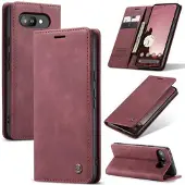 CASEME Google Pixel 9a 013 Series Lommebok-deksel - Vinrød
