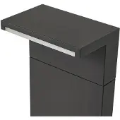 Arcchio LED-gatelampe Iberion, 90 cm, antrasitt, metall