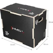HMS plyometrisk kasse svart 50x40x30 cm