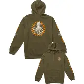 Salty Crew Tentacles Fleece-hettegenser grønn