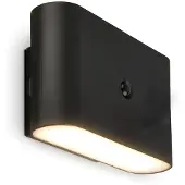 Briloner LED-vegglampe Chat, svart, 16 cm, plast, sensor