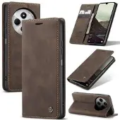 CASEME Xiaomi Redmi 14C 013 Series Lommebok-deksel - Kaffe