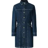 Pepe Jeans Gemma Denim Kjole Med Lange Ermer