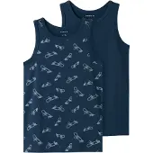 Name it Undertrøye - Noos - NkmTank - 2-pack - Titan - - 6 år (116) - Undertrøye