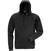 Fristads Sweatshirtjakke med hette 7462 DF Svart 3XL