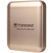 Transcend ESD420 - SSD - 1 TB - ekstern (bærbar) - USB 3.2 Gen 2x2 (USB-C kontakt) - gullchampagne