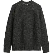 Superdry for man. M6110634A Thick black raglan jumper (XL), Casual, Polyester