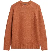 Superdry for man. M6110634A Thick orange raglan jumper (L), Casual, Polyester
