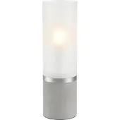 Markslöjd Bordlampe Molo, sokkel i betong, frostet glass, høyde 30 cm