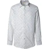 Pepe Jeans for man. PM3090845 Casper shirt white (M), Casual, Cotton, Long sleeve