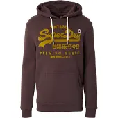 Superdry for man. M2014024A Relaxed Tonal brown sweatshirt (M), Casual, Cotton