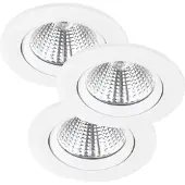 Nordlux Innbygget takspot LED Freemont 2 700 K 3er, hvit