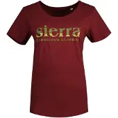 Sierra Climbing Burgundy Kortarmet T-skjorte