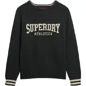 Superdry Slouchy Intarsia Graphic Genser