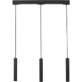 Schöner Wohnen LED-hengelampe DANTE, svart, 3 x GU10, lengde 90 cm, metall