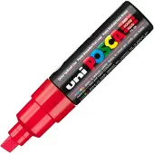 Uni-Ball 182653 Posca Rectangular Wide Tip Light Blue Tusjpenn