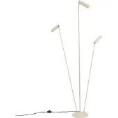 QAZQA Moderne gulvlampe beige 3 lyskilder GU10 35mm - Thomas