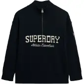 Superdry Slouchy Graphic Genser Med Halv Glidelås