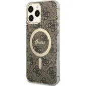 GUESS IML 4G MagSafe-etui for iPhone 15 Pro Max - Brun