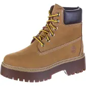 Timberland for woman. TB1A5RJD2311 Stone Street Brown Leather Ankle Boots (40 W), 3 to 5 cm, Laces, Casual