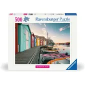 Ravensburger Naust I Smögen-puslespill 500 Stykker