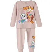 Name It Mini Pysjamas - 2 Deler - NmFadas - Paw Patrol - Polert Lilac - - 7-8 år (122-128) - 2-delt nattøy
