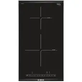 Bosch Serie | 6 PIB375FB1E - Induksjonskomfyrtopp - 2 plater - Nisje - bredde: 27 cm - dybde: 49 cm - med avfaset front- og baksideinnredning, - med sideprofiler - børstet aluminium / svart