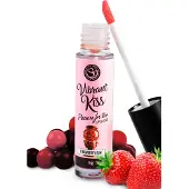 Dreamlove LipGloss Vibrant Kiss Strawberry Gum fra Secret Play