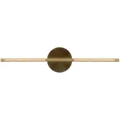 UMAGE LED-vegglampe Omni, messing, lengde 74 cm