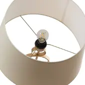 Argon Gulvlampe Priam, svart/gull, stål, høyde 156 cm