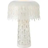 Markslöjd Bordlampe Verbera, hvit, høyde 38 cm, metall