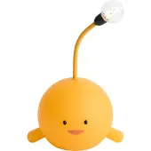 QAZQA Moderne bordlampe gul inkl. LED oppladbar - Bulby