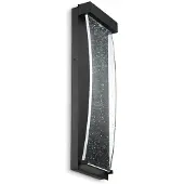 Quintiesse utendørs LED-vegglampe KABO, svart, høyde 36 cm, metall, IP44