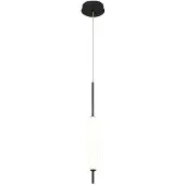 Quintiesse LED-hengelampe CUMBERLAND, svart, Ø 13 cm, metall/glass
