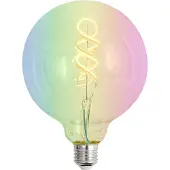 Luumr Smart E27 Dimbare LED-pærer G125 Lyssterk RGBW 4W 250lm 2700K