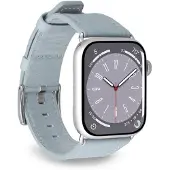 Puro PUAW40ECLASSICLBLUE, Klokkereim, Apple, Apple Watch, Lær, Metall, Sølv