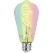 Luumr Smart E27 Dimbar LED-pære ST64 Klar RGBW 4W 250lm 2700K