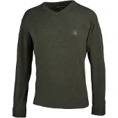 Deerhunter Harrington V-utringet strikkegenser Herre Forest Ember Melange S