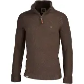 Härkila Vincent Merino Half Zip-genser Herre Demitasse brown M