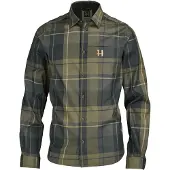 Härkila Akse L/S skjorte Herre Willow green check 3XL