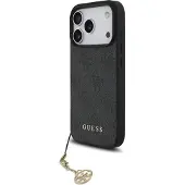 GUESS iPhone 17 Pro 4G Charm Hybrid-deksel - MagSafe-kompatibel - Grå