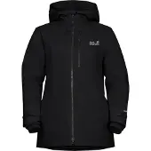 Jack Wolfskin Flowline 3in1, Skijakke, Dame, Black
