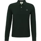 Gant for man. 2230 Shield pique polo shirt green (XXL), Casual, Cotton, Long sleeve