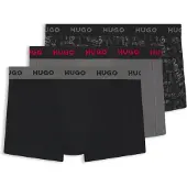 HUGO Design 10267989 Trunk Red Boxers 3 Enheter