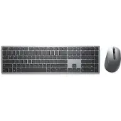 Dell Pro Plus Keyboard and Mouse KM7321W - Tastatur- og mussett - trådløs - 2.4 GHz, Bluetooth 5.0 - QWERTY - Pan Nordic - titangrå - med 3 years NBD Advance Exchange - for Latitude 7320 Detachable