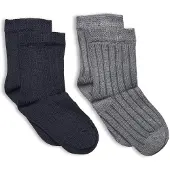 Minymo Sokker - 2-pack - Sleet - - 35/38 - Sokker