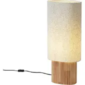 QAZQA Japandi gulvlampe tre med linskjerm 70 cm - Lamel