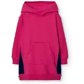 Boboli Fleece Combined Kjole Med Lange Ermer