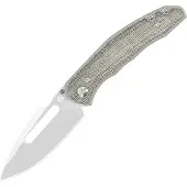 Artisan Boa Framelock Green Micarta