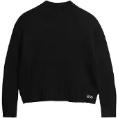 Superdry for woman. W6110551A Essential Mock jumper black (XL), Casual, Acrylic